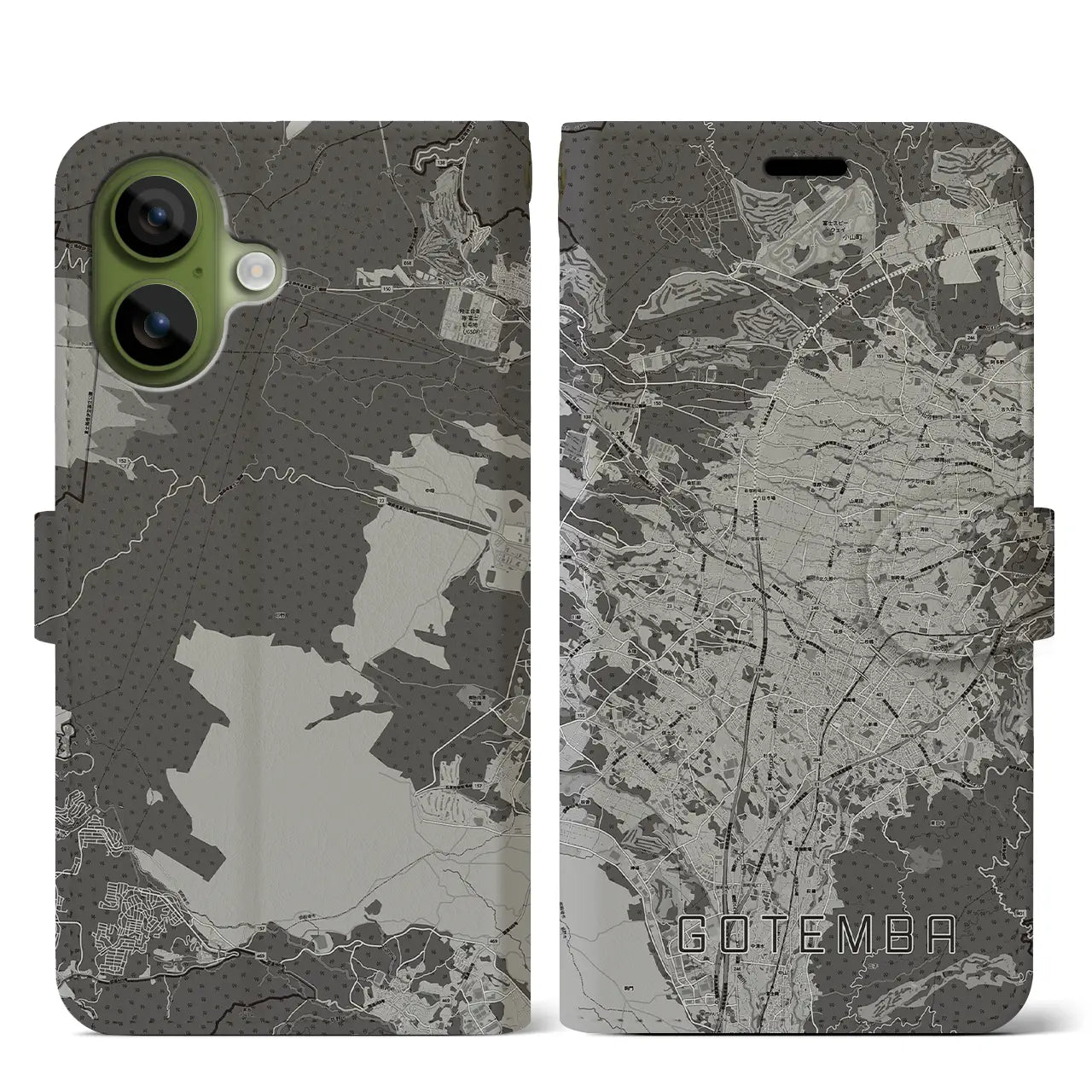 【御殿場(静岡県)】地図柄iPhoneケース(手帳タイプ)