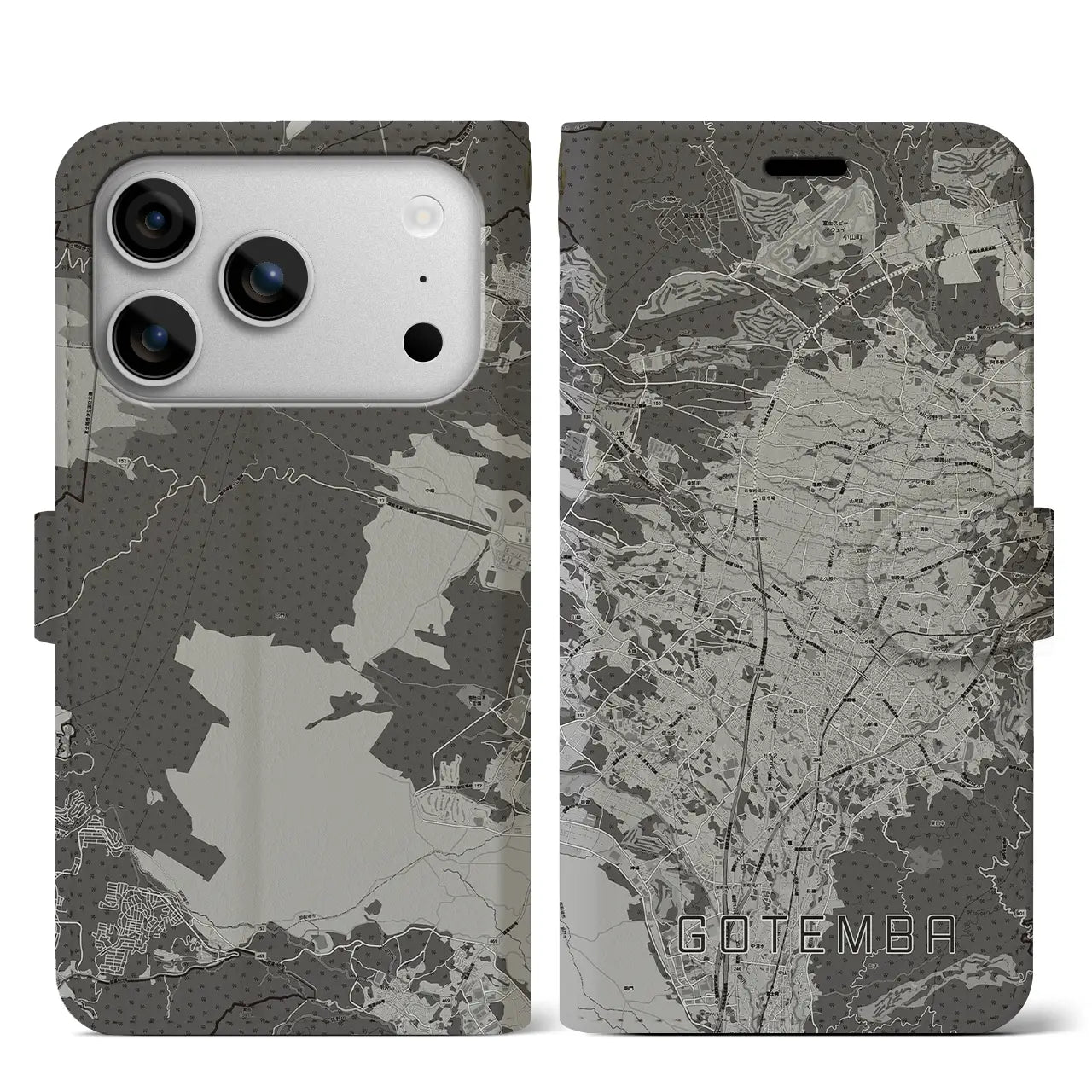 【御殿場(静岡県)】地図柄iPhoneケース(手帳タイプ)