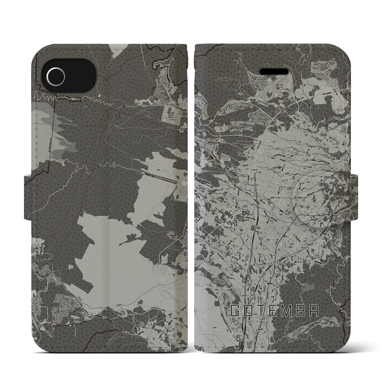 【御殿場(静岡県)】地図柄iPhoneケース(手帳タイプ)