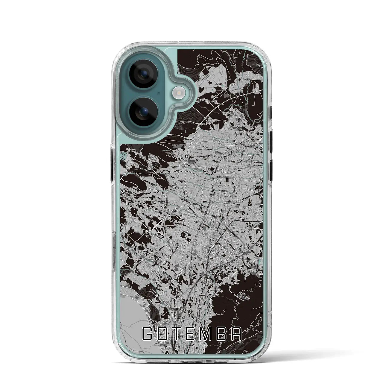 【御殿場(静岡県)】地図柄iPhoneケース(MagSafeタイプ)モノトーン・iPhone 16 Pro 用