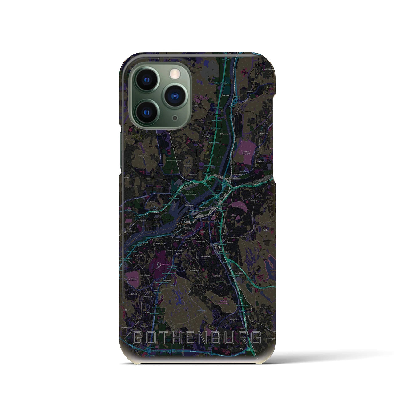 【ヨーテボリ(スウェーデン)】地図柄iPhoneケース(バックカバータイプ)