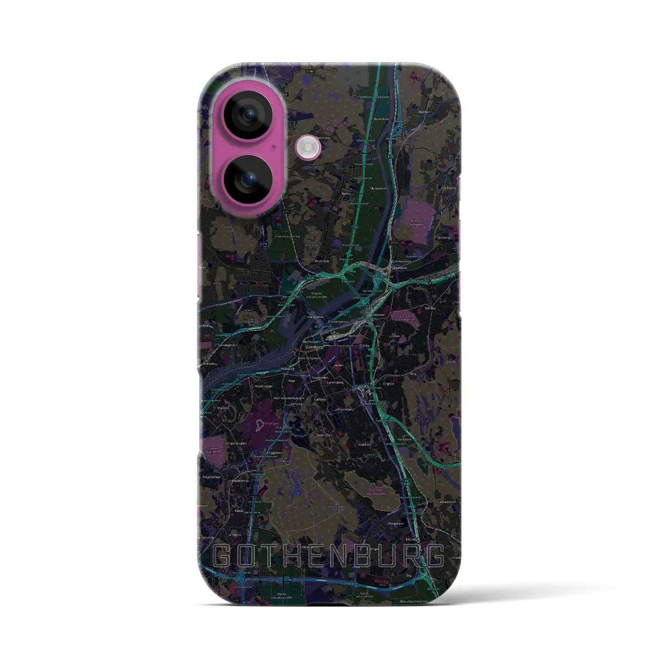 【ヨーテボリ(スウェーデン)】地図柄iPhoneケース(バックカバータイプ)