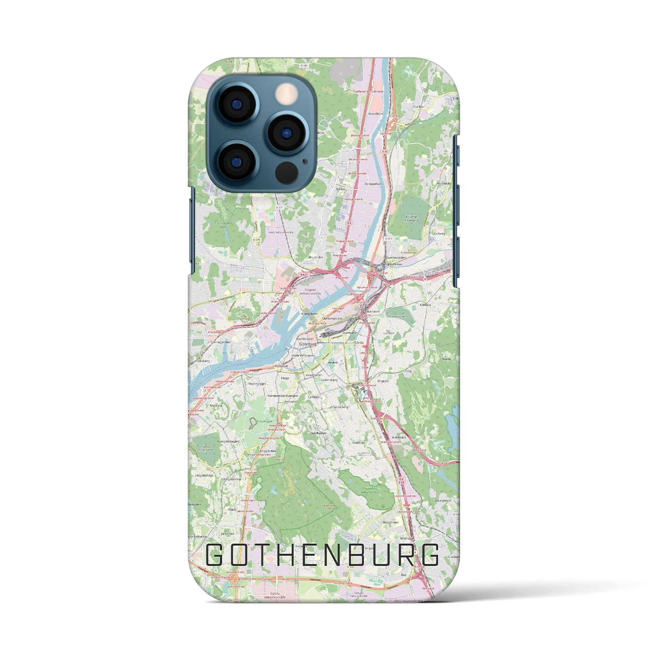 【ヨーテボリ(スウェーデン)】地図柄iPhoneケース(バックカバータイプ)