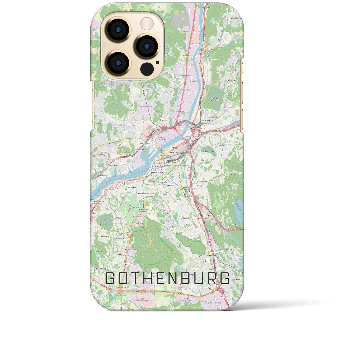 【ヨーテボリ(スウェーデン)】地図柄iPhoneケース(バックカバータイプ)