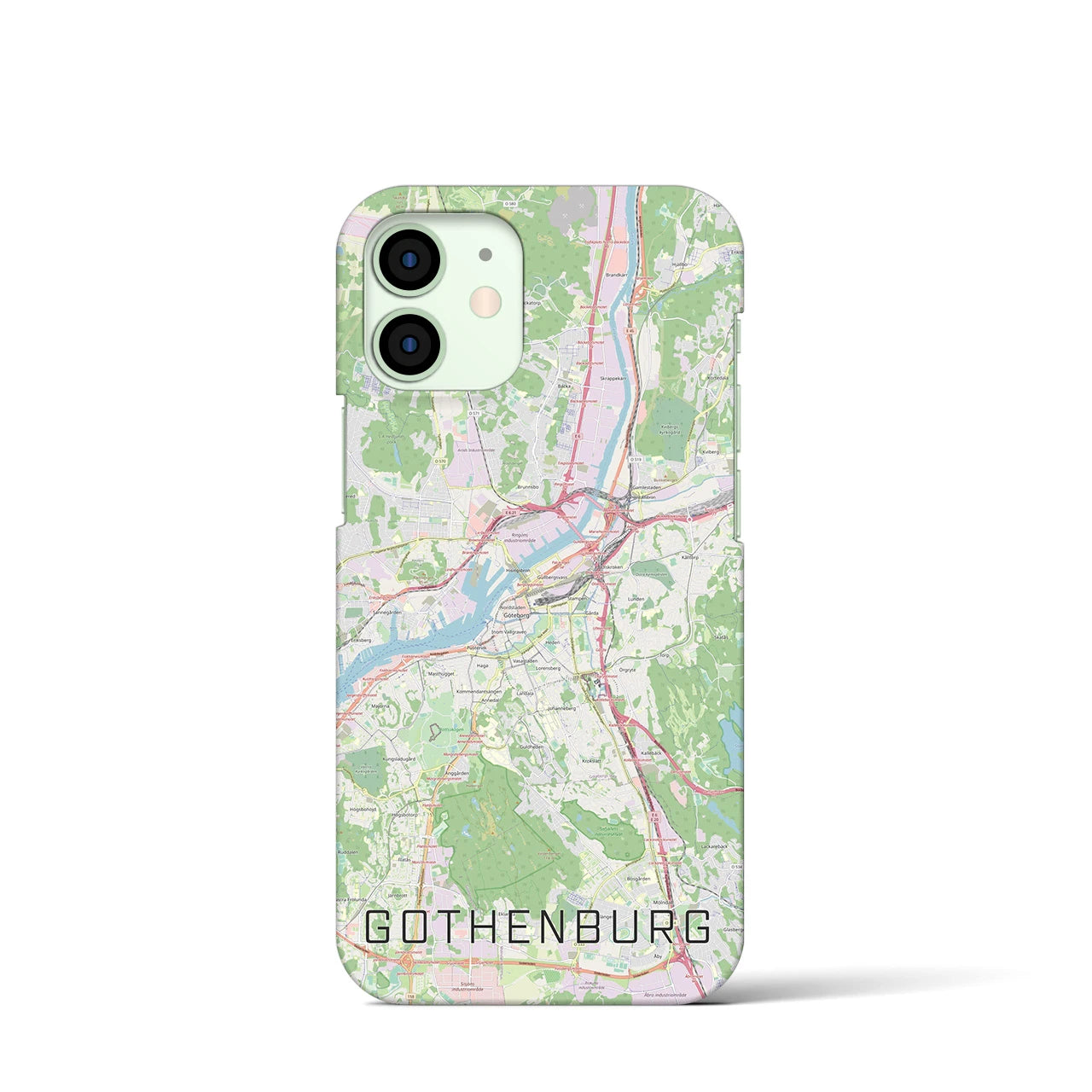【ヨーテボリ(スウェーデン)】地図柄iPhoneケース(バックカバータイプ)