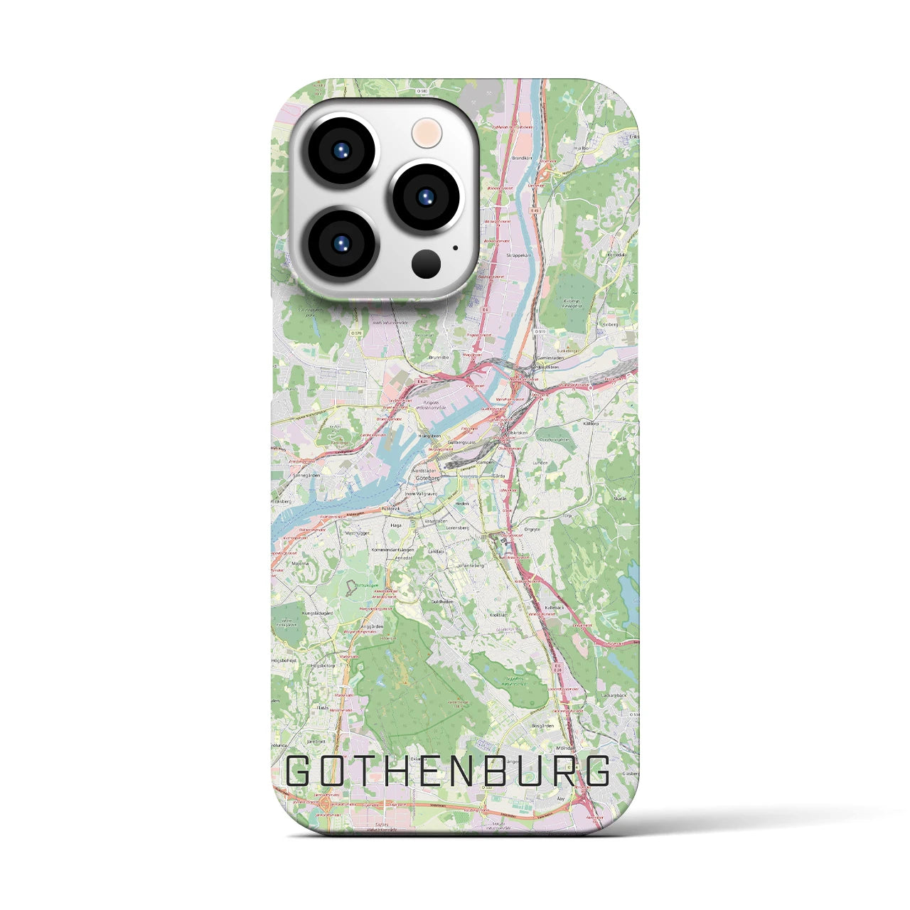 【ヨーテボリ(スウェーデン)】地図柄iPhoneケース(バックカバータイプ)