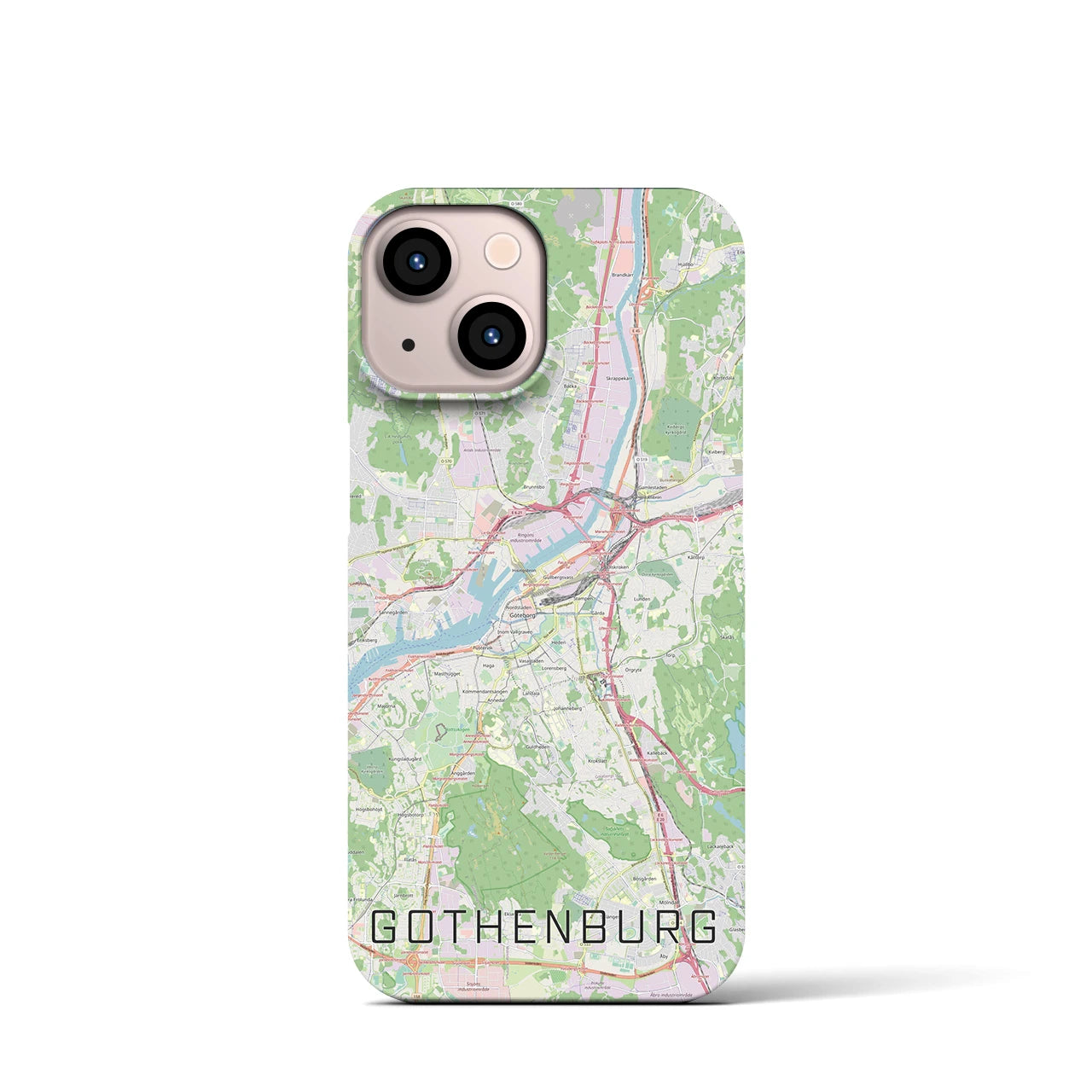 【ヨーテボリ(スウェーデン)】地図柄iPhoneケース(バックカバータイプ)