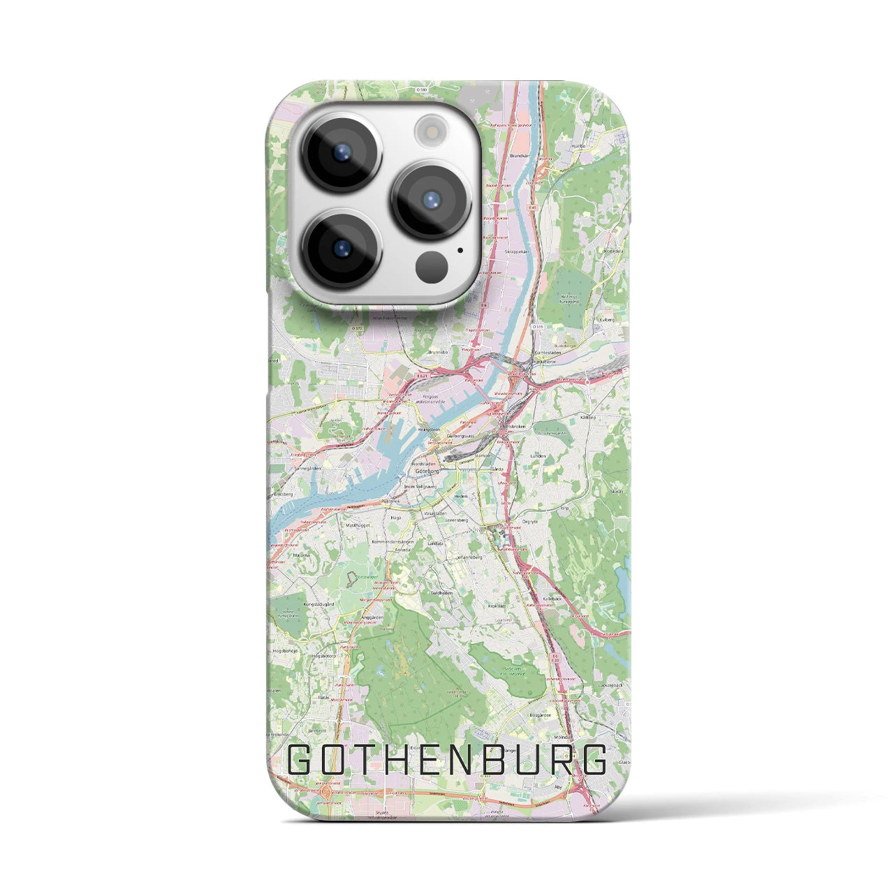 【ヨーテボリ(スウェーデン)】地図柄iPhoneケース(バックカバータイプ)