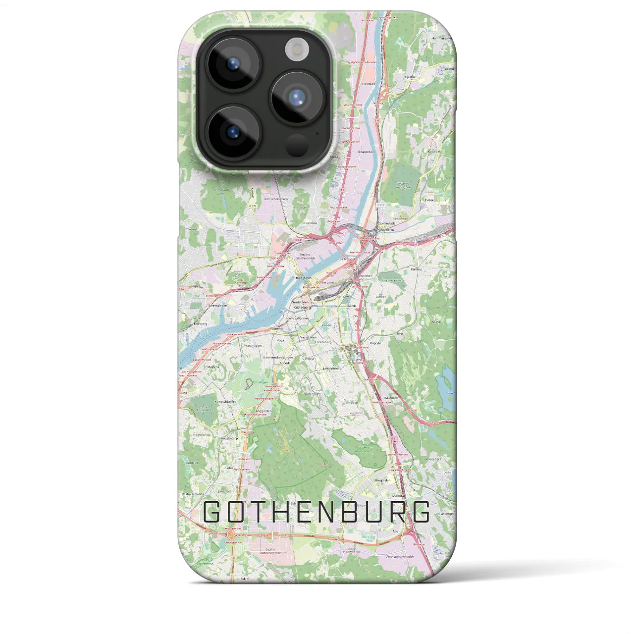 【ヨーテボリ(スウェーデン)】地図柄iPhoneケース(バックカバータイプ)