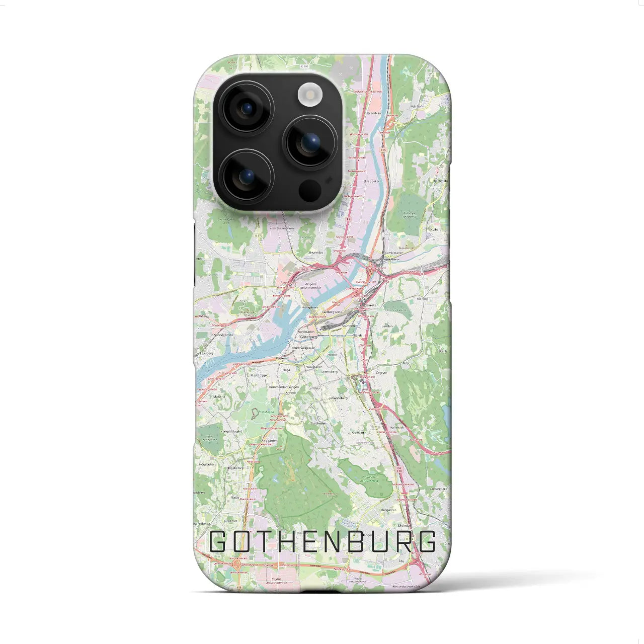 【ヨーテボリ(スウェーデン)】地図柄iPhoneケース(バックカバータイプ)