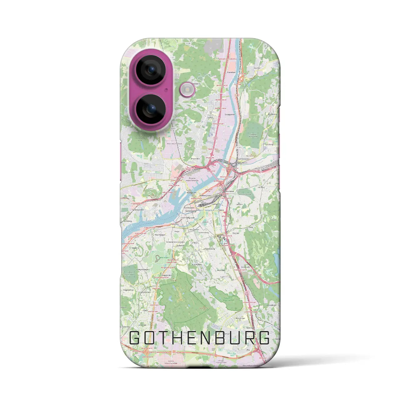 【ヨーテボリ(スウェーデン)】地図柄iPhoneケース(バックカバータイプ)