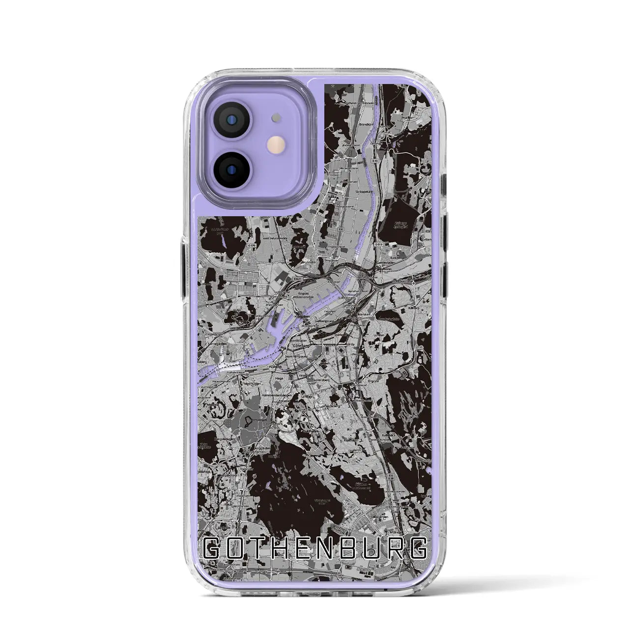 【ヨーテボリ(スウェーデン)】地図柄iPhoneケース(MagSafeタイプ)