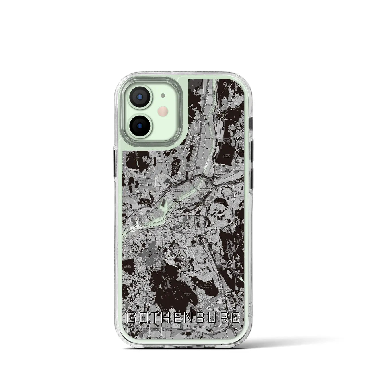【ヨーテボリ(スウェーデン)】地図柄iPhoneケース(MagSafeタイプ)