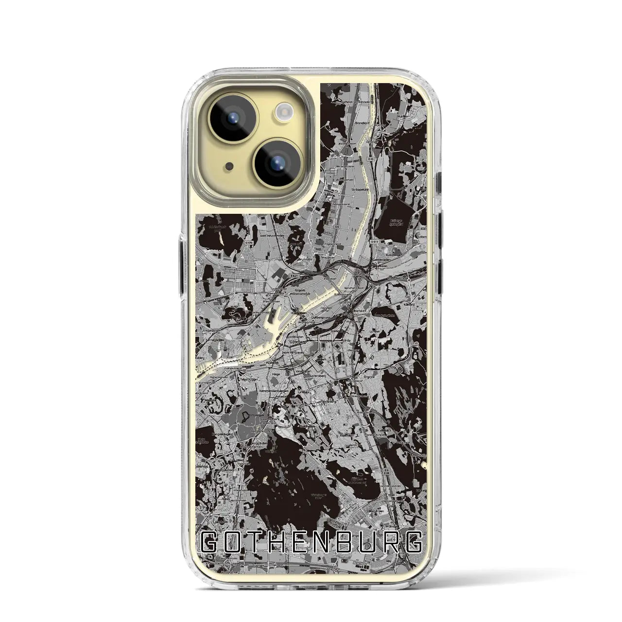 【ヨーテボリ(スウェーデン)】地図柄iPhoneケース(MagSafeタイプ)