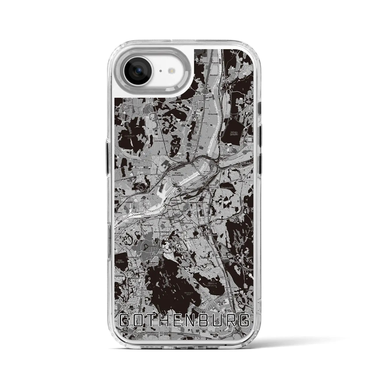 【ヨーテボリ(スウェーデン)】地図柄iPhoneケース(MagSafeタイプ)