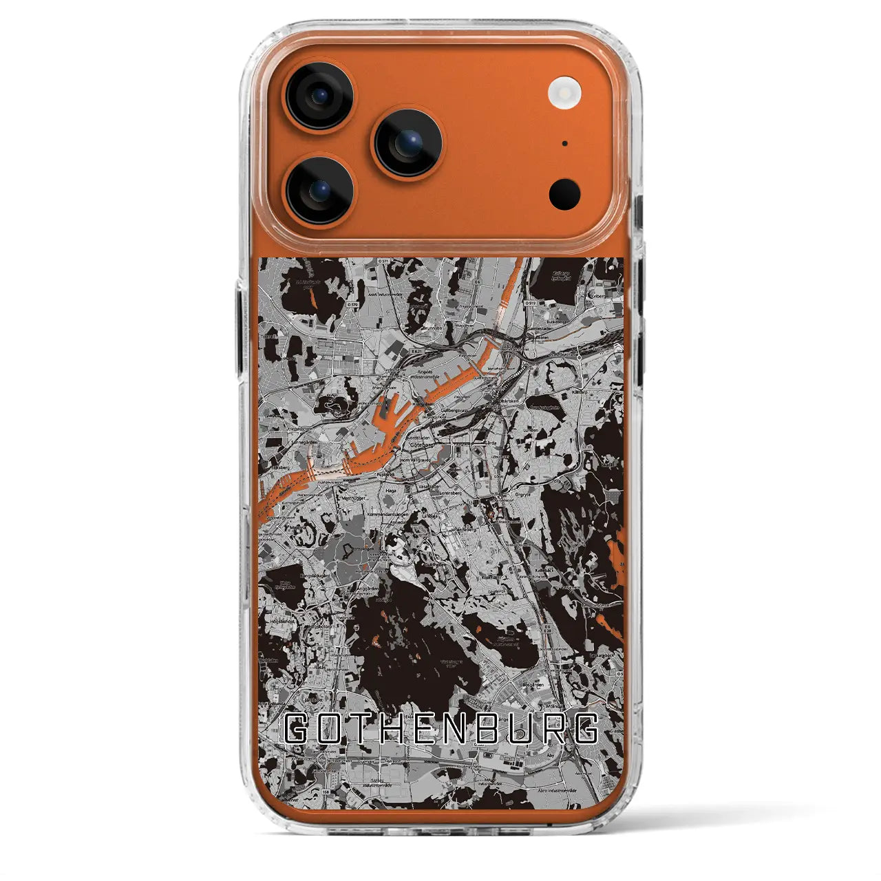 【ヨーテボリ(スウェーデン)】地図柄iPhoneケース(MagSafeタイプ)