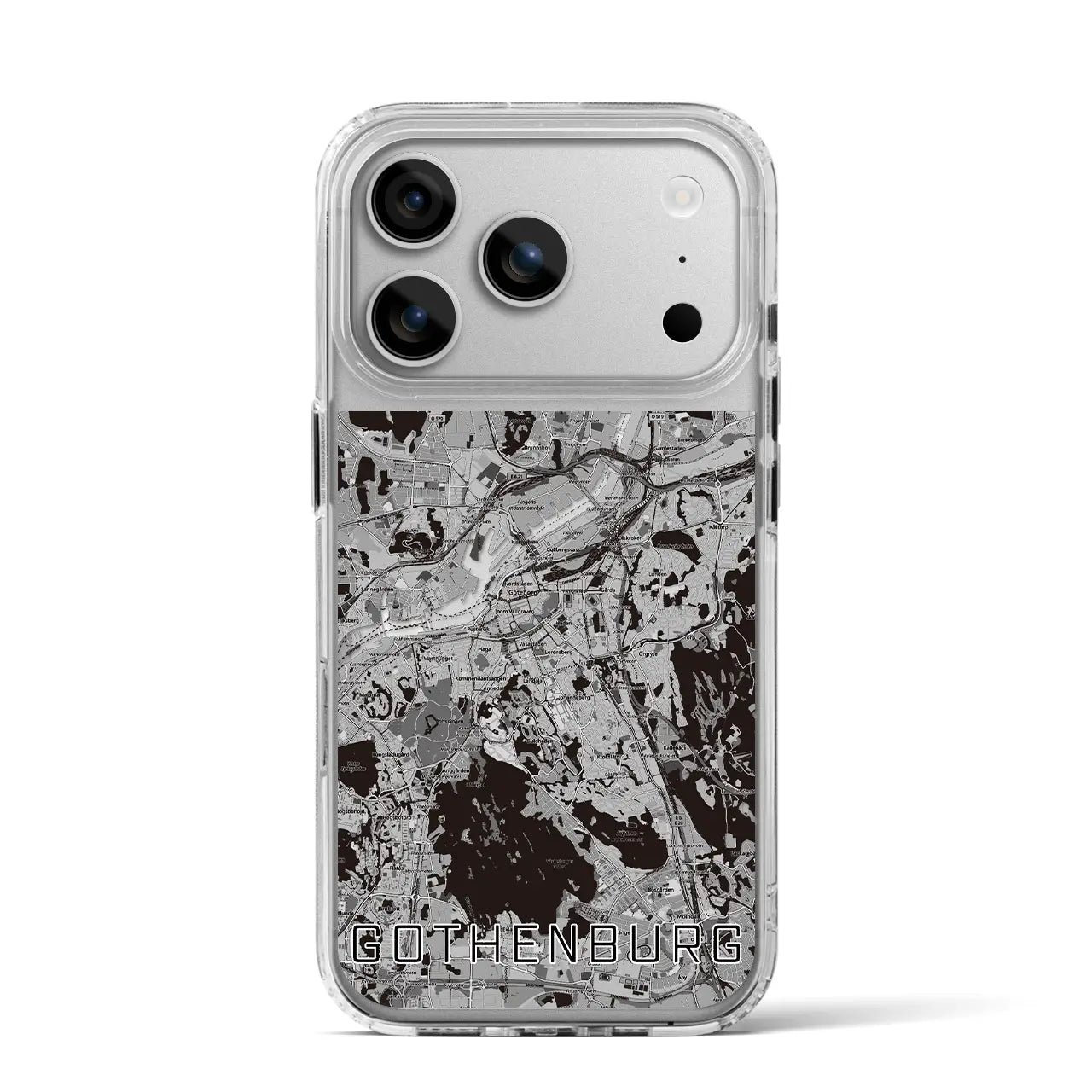 【ヨーテボリ(スウェーデン)】地図柄iPhoneケース(MagSafeタイプ)