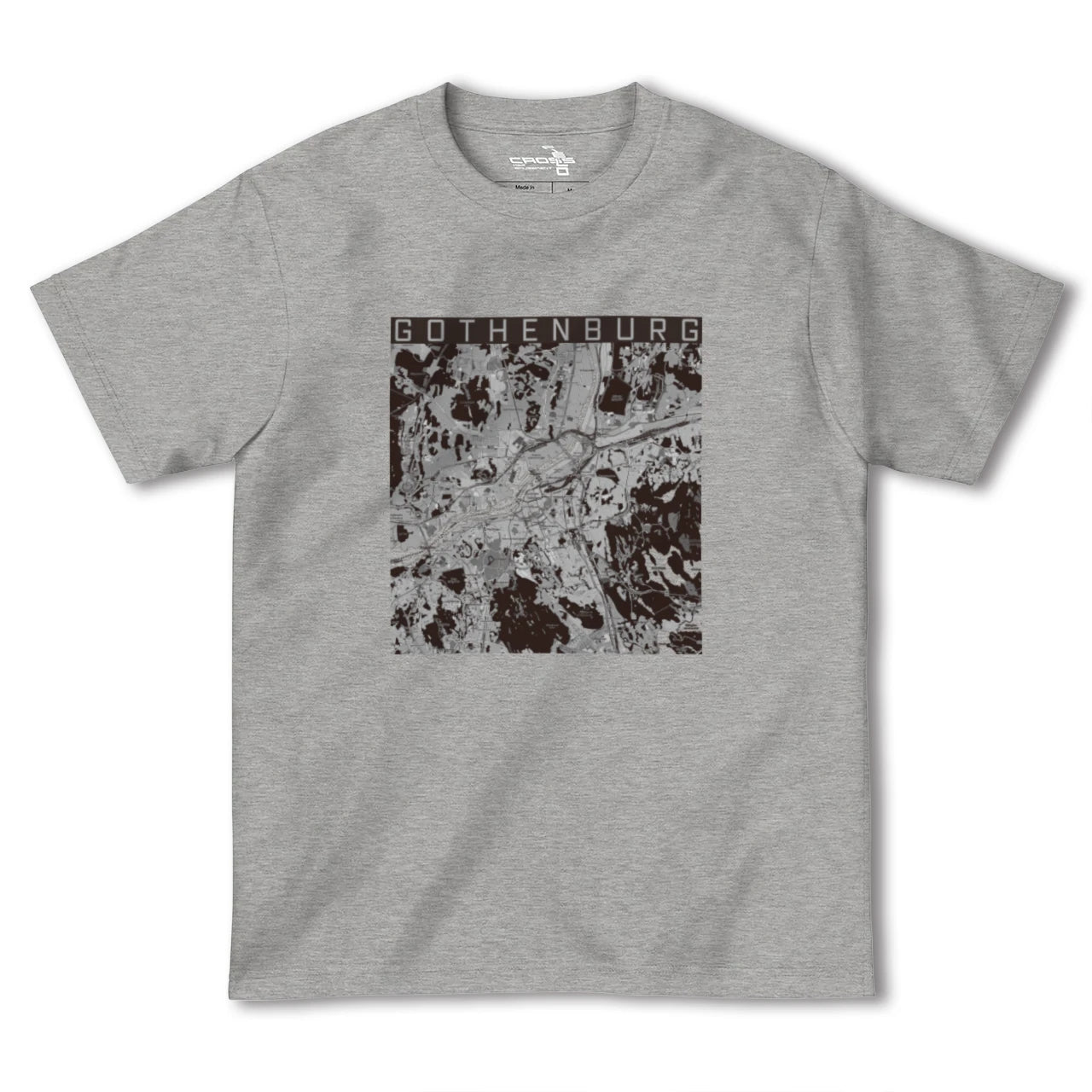【ヨーテボリ(スウェーデン)】地図柄ヘビーウェイトTシャツ