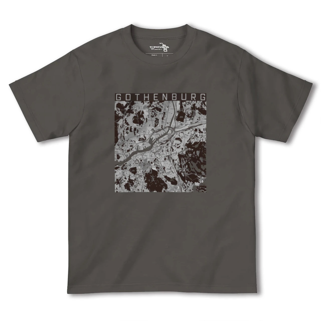 【ヨーテボリ(スウェーデン)】地図柄ヘビーウェイトTシャツ
