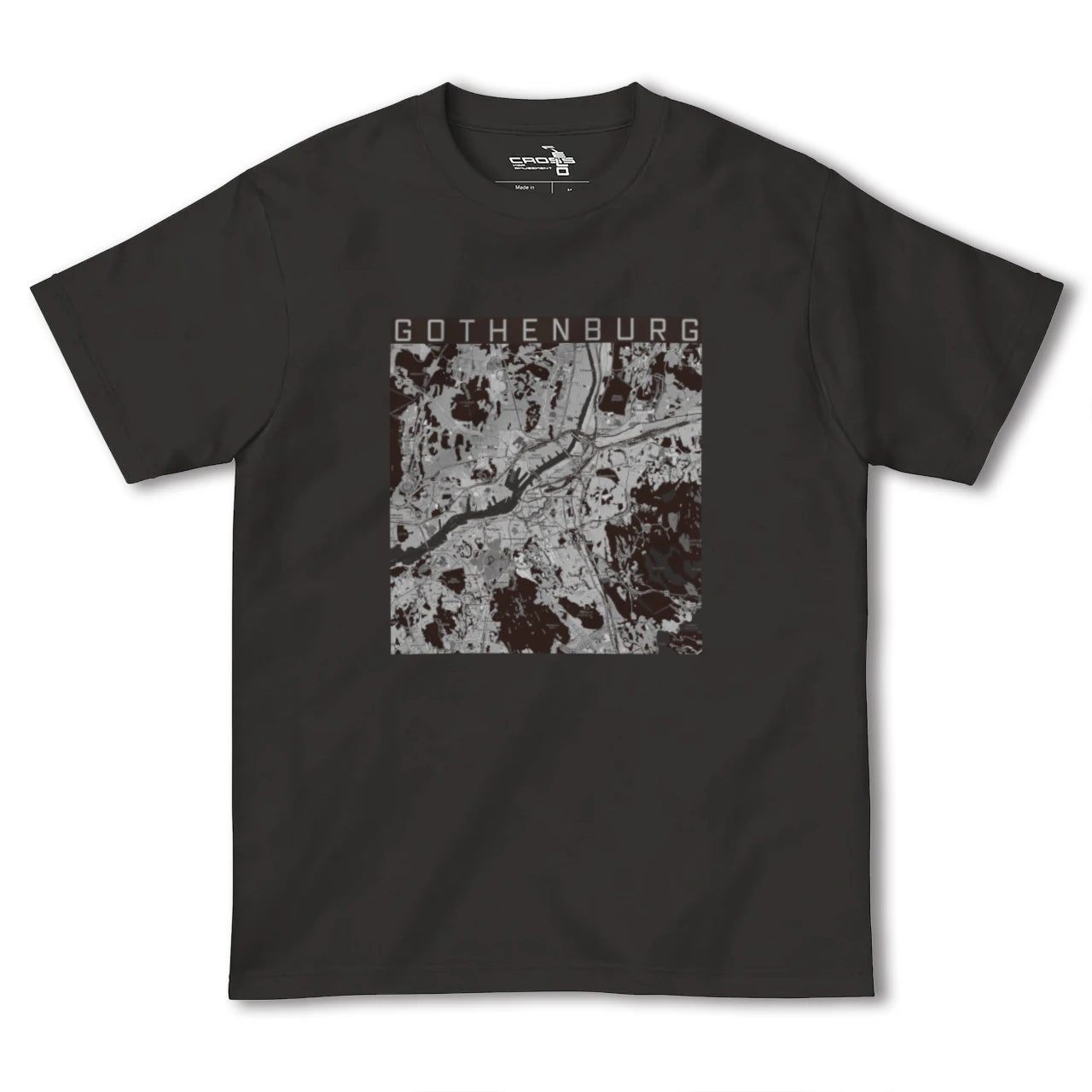 【ヨーテボリ(スウェーデン)】地図柄ヘビーウェイトTシャツ