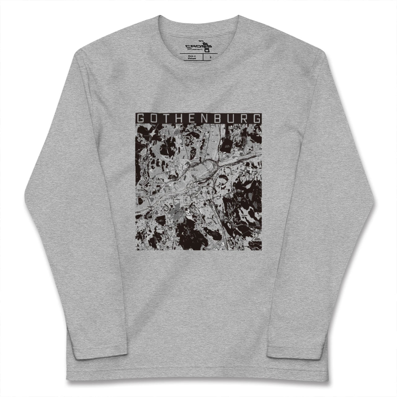 【ヨーテボリ(スウェーデン)】地図柄ロングスリーブTシャツ
