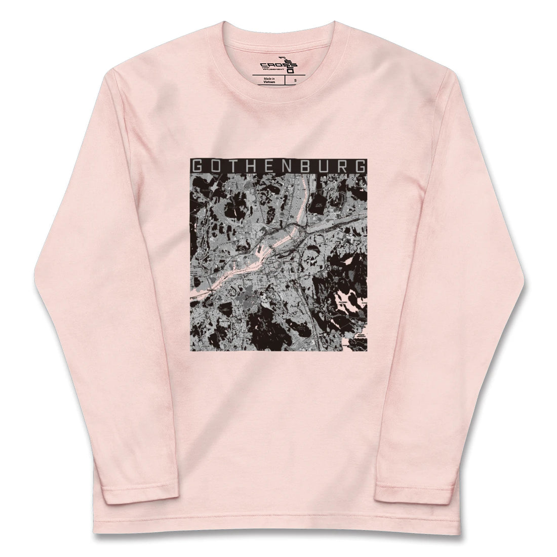 【ヨーテボリ(スウェーデン)】地図柄ロングスリーブTシャツ