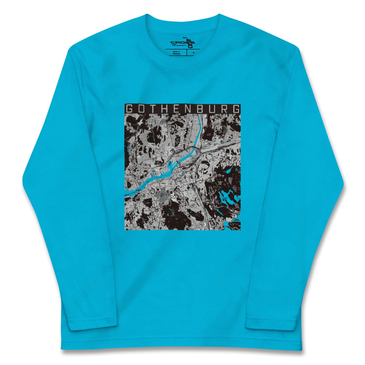 【ヨーテボリ(スウェーデン)】地図柄ロングスリーブTシャツ