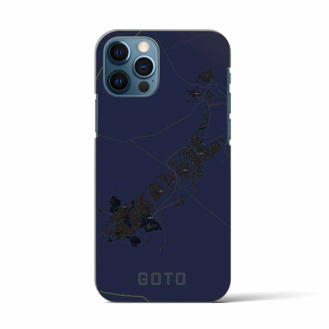 【五島(長崎県)】地図柄iPhoneケース(バックカバータイプ)