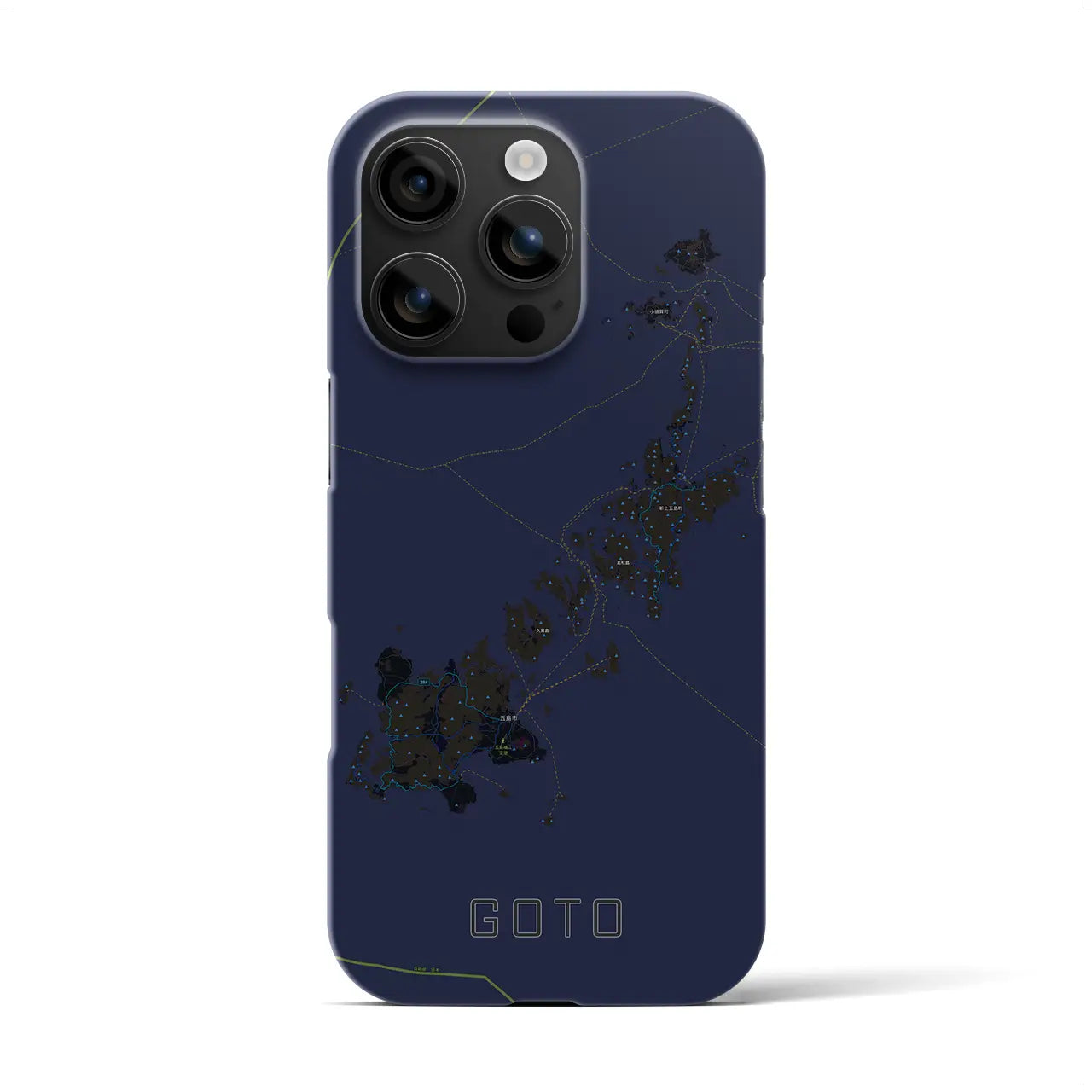 【五島(長崎県)】地図柄iPhoneケース(バックカバータイプ)