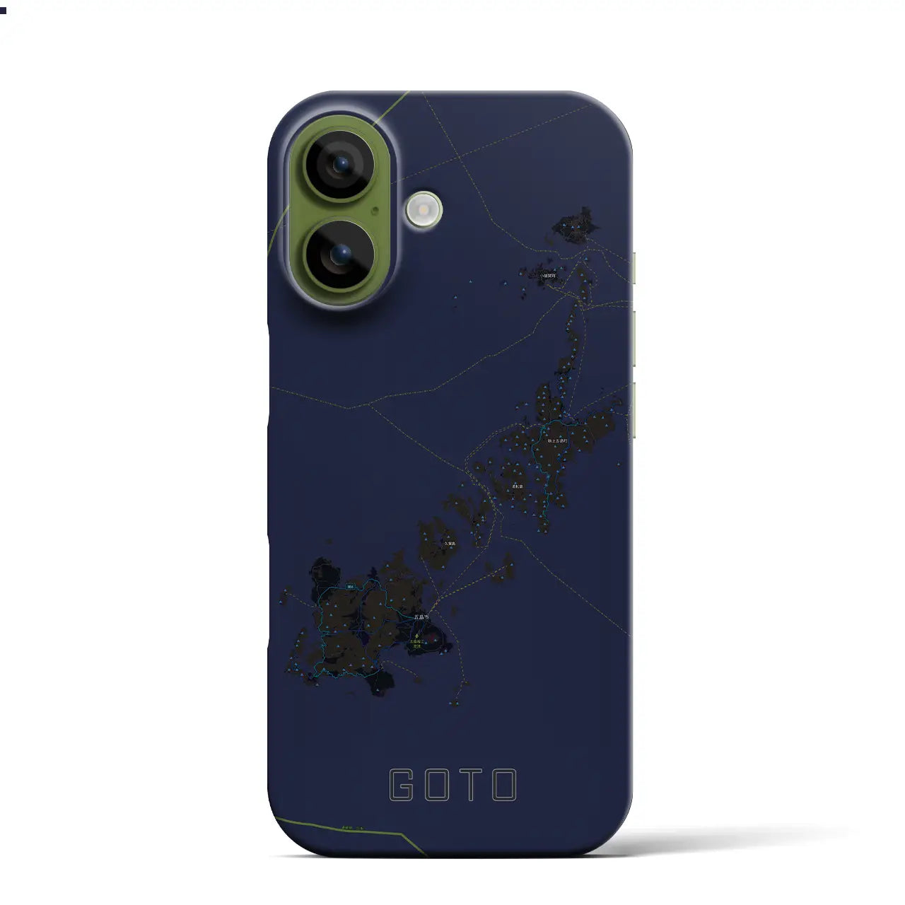 【五島(長崎県)】地図柄iPhoneケース(バックカバータイプ)