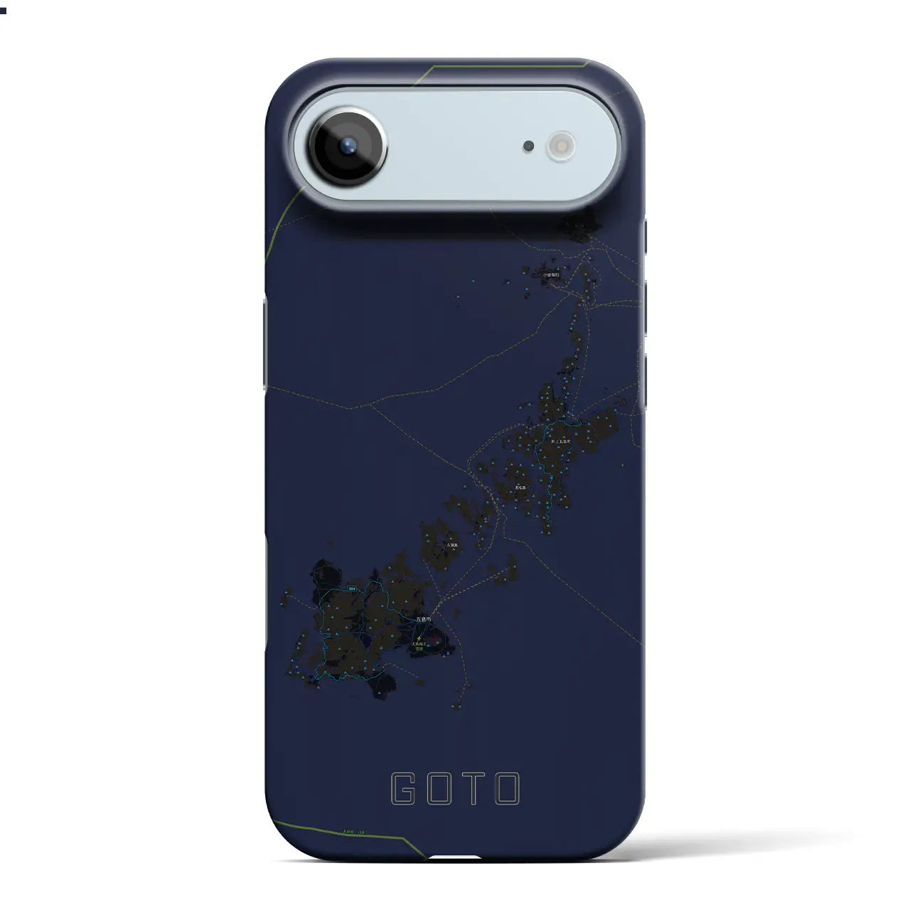 【五島(長崎県)】地図柄iPhoneケース(バックカバータイプ)