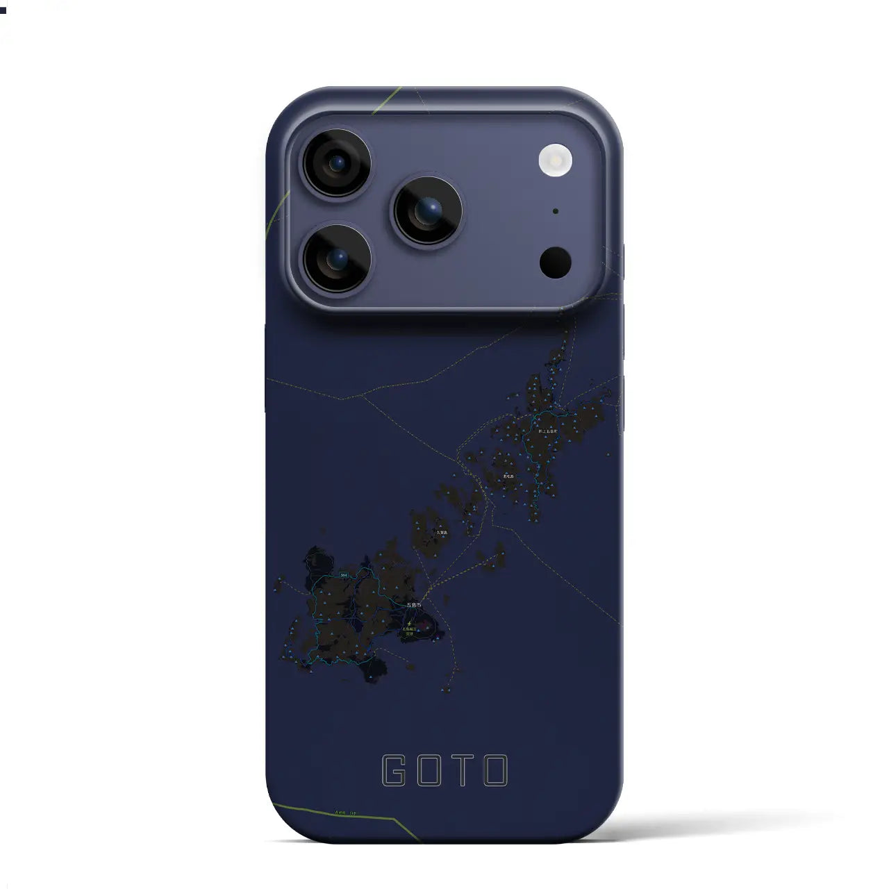 【五島(長崎県)】地図柄iPhoneケース(バックカバータイプ)