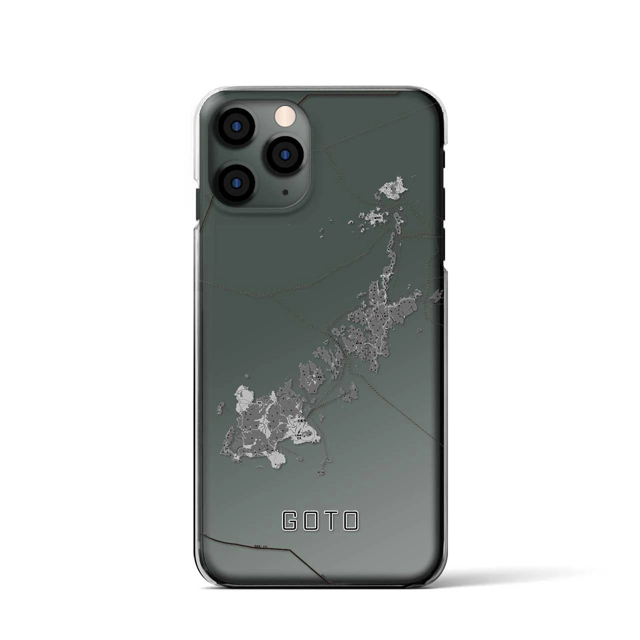 【五島(長崎県)】地図柄iPhoneケース(クリアタイプ)