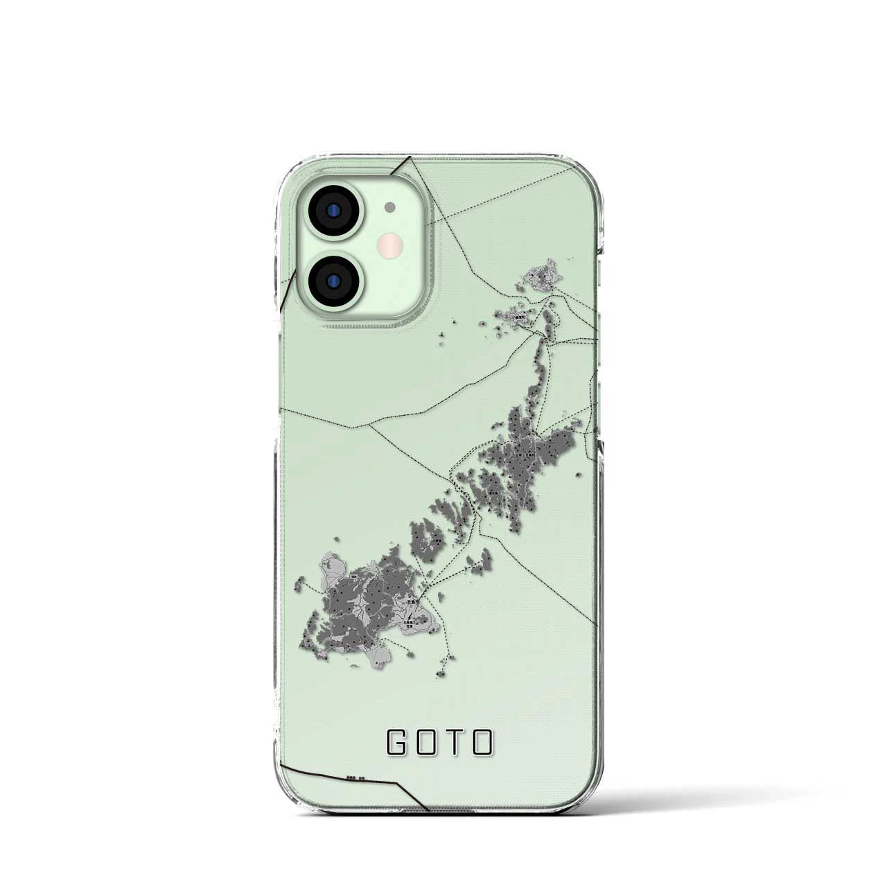 【五島(長崎県)】地図柄iPhoneケース(クリアタイプ)