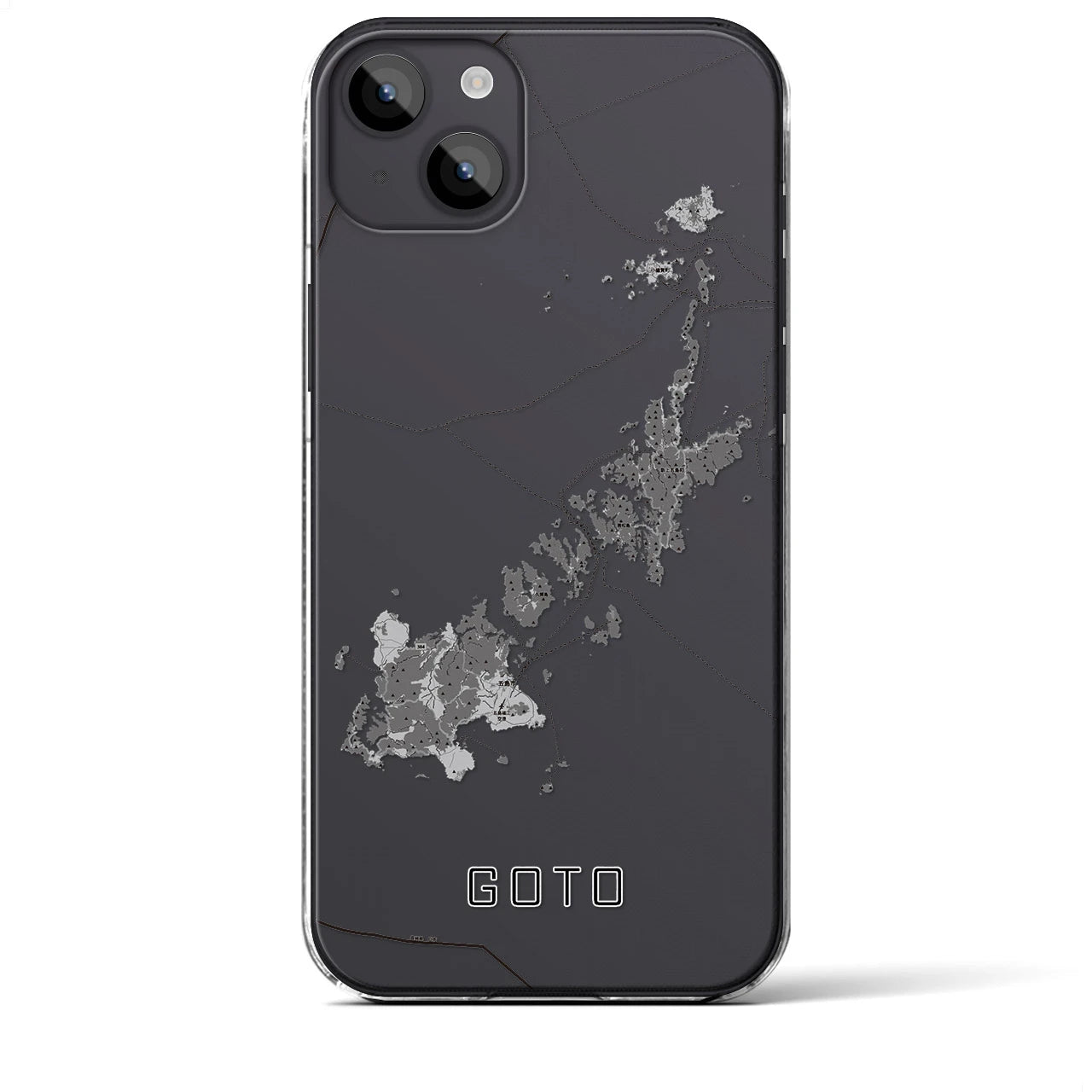 【五島(長崎県)】地図柄iPhoneケース(クリアタイプ)