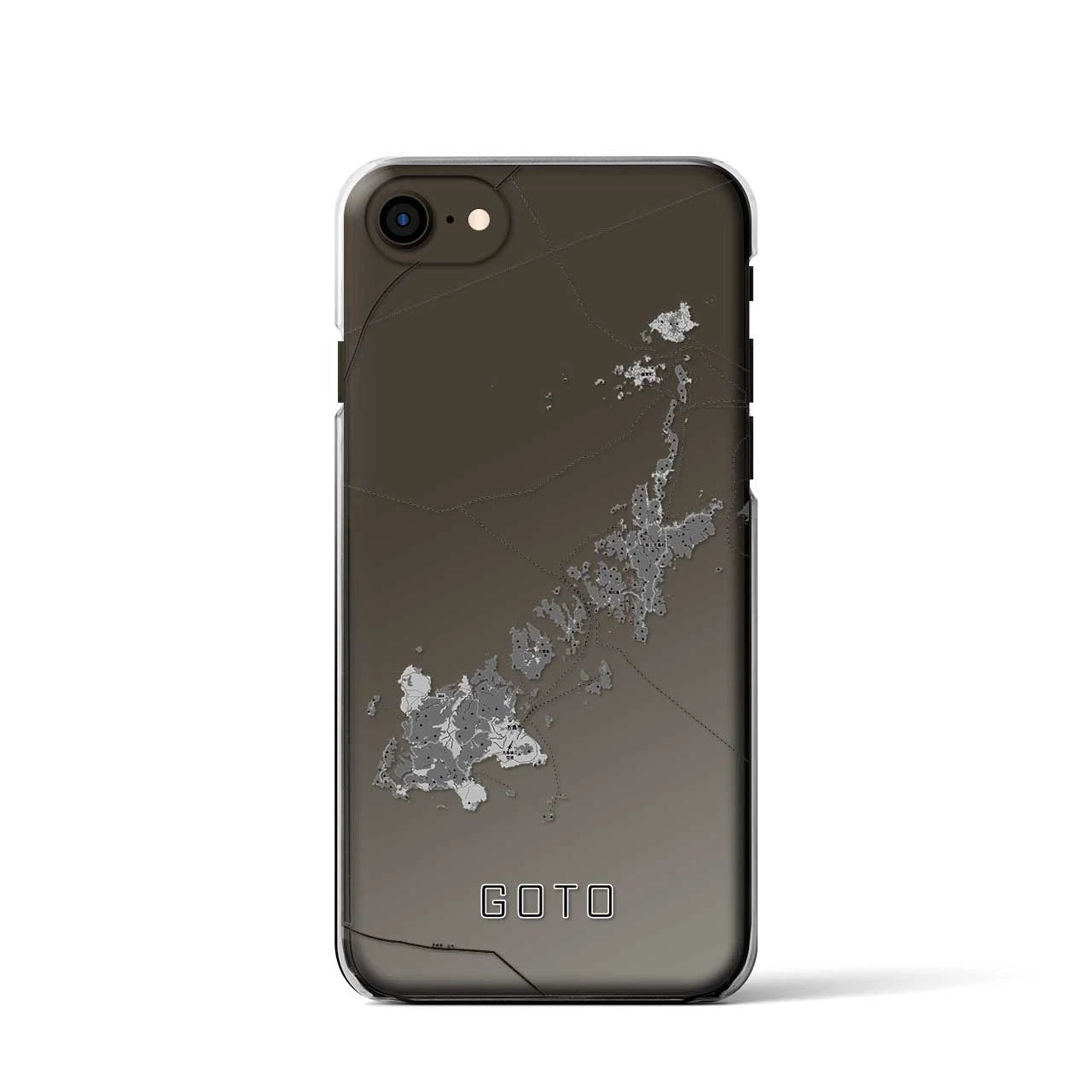 【五島(長崎県)】地図柄iPhoneケース(クリアタイプ)