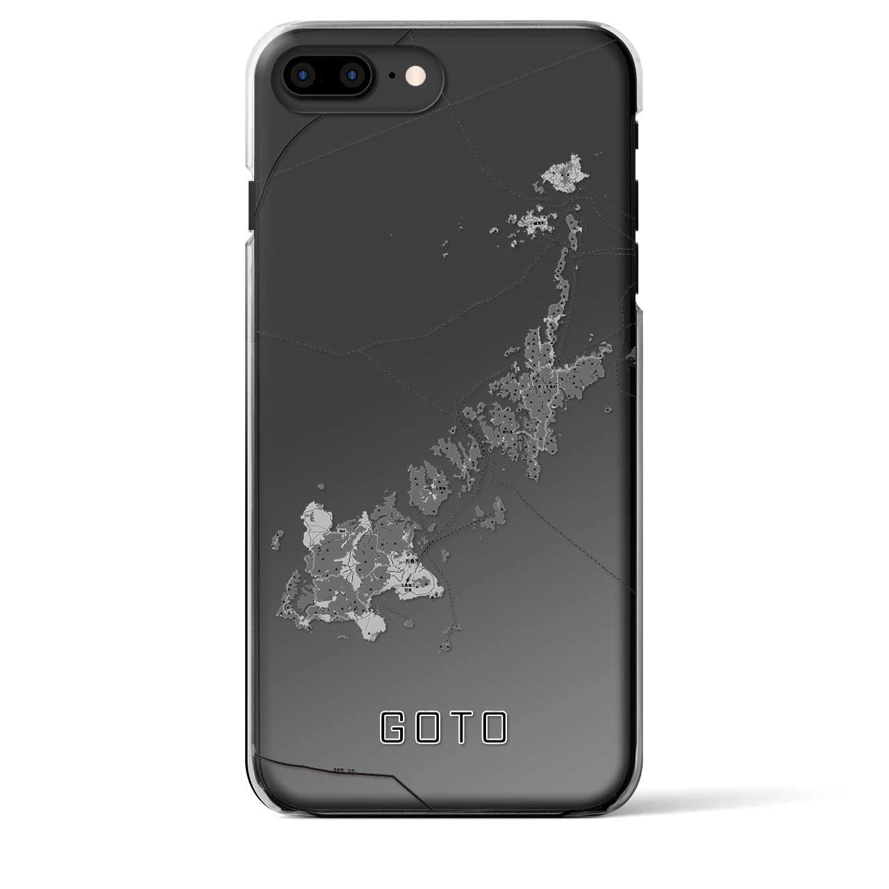 【五島(長崎県)】地図柄iPhoneケース(クリアタイプ)