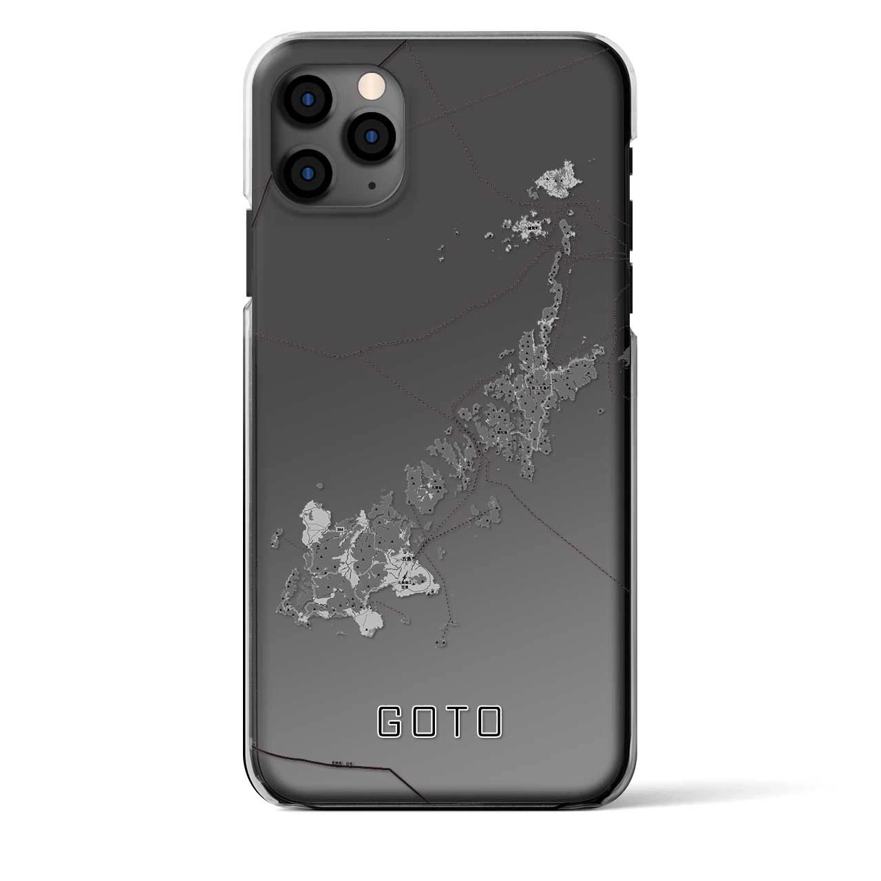 【五島(長崎県)】地図柄iPhoneケース(クリアタイプ)