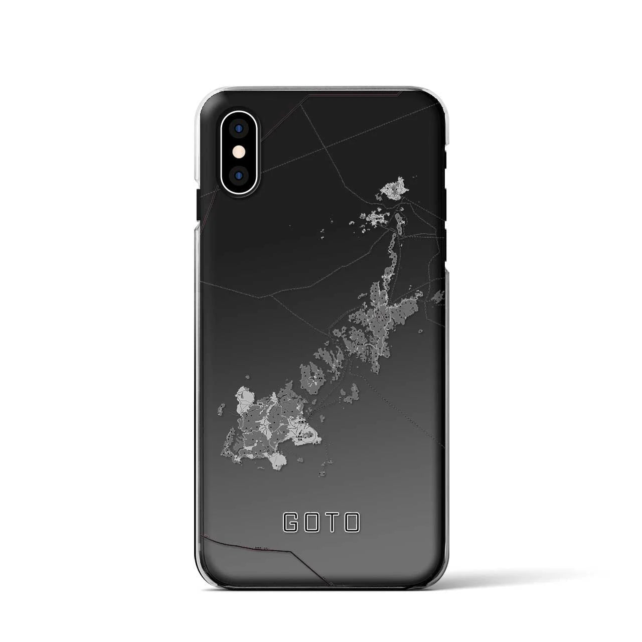 【五島(長崎県)】地図柄iPhoneケース(クリアタイプ)