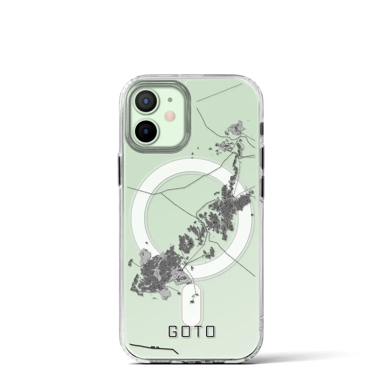 【五島(長崎県)】地図柄iPhoneケース(MagSafeタイプ)