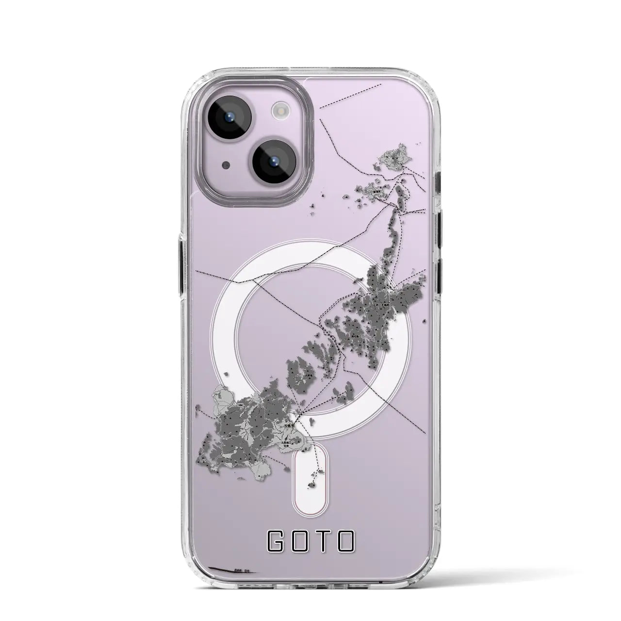 【五島(長崎県)】地図柄iPhoneケース(MagSafeタイプ)