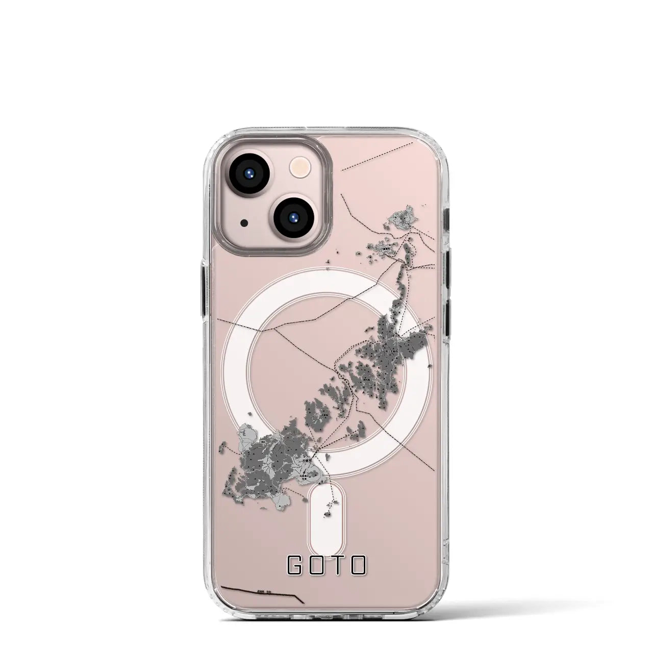 【五島(長崎県)】地図柄iPhoneケース(MagSafeタイプ)