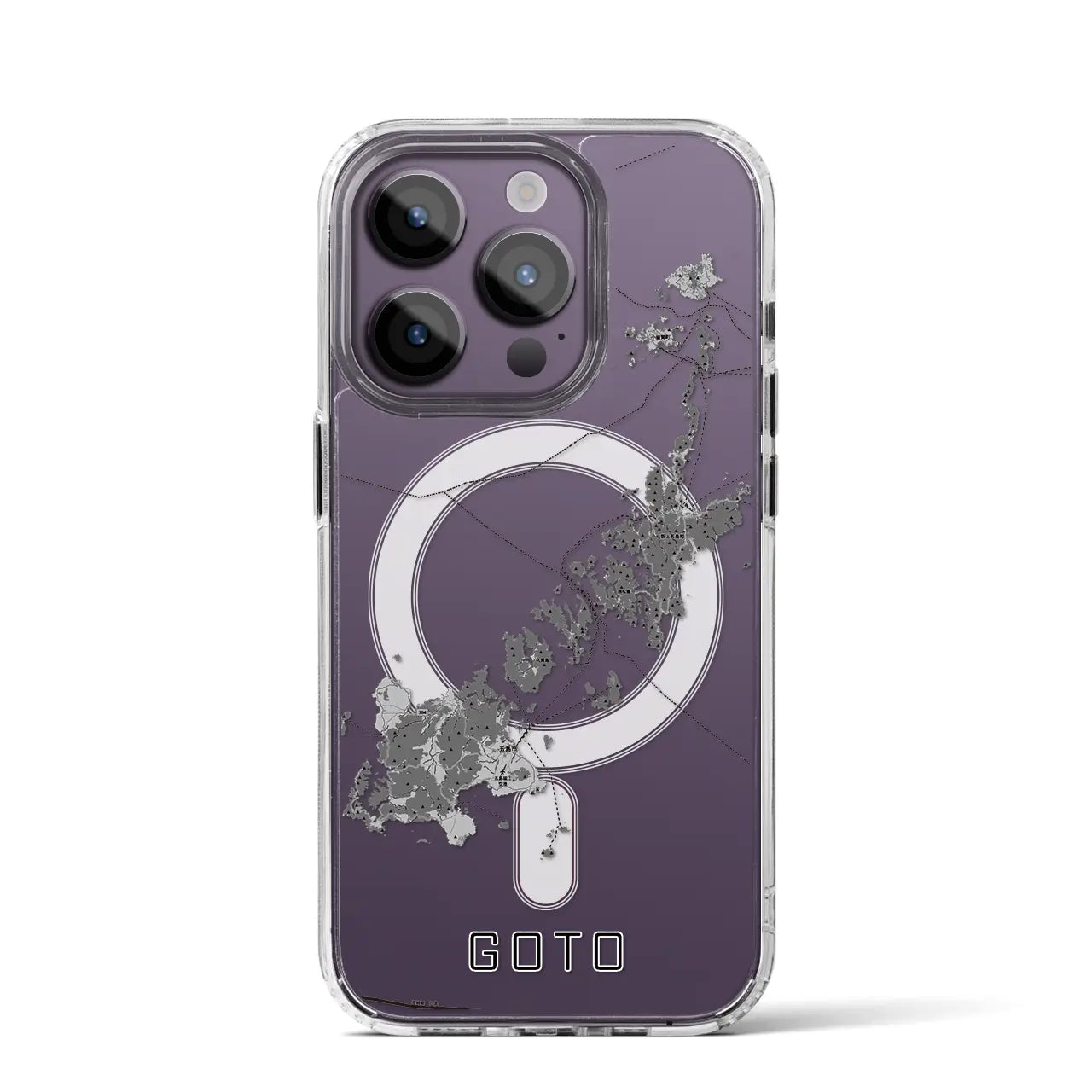 【五島(長崎県)】地図柄iPhoneケース(MagSafeタイプ)