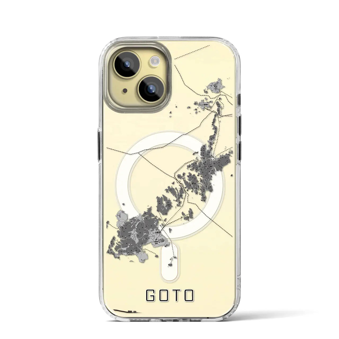 【五島(長崎県)】地図柄iPhoneケース(MagSafeタイプ)