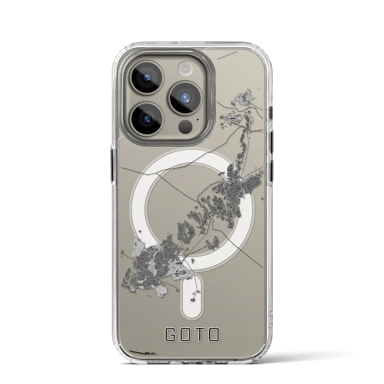 【五島(長崎県)】地図柄iPhoneケース(MagSafeタイプ)