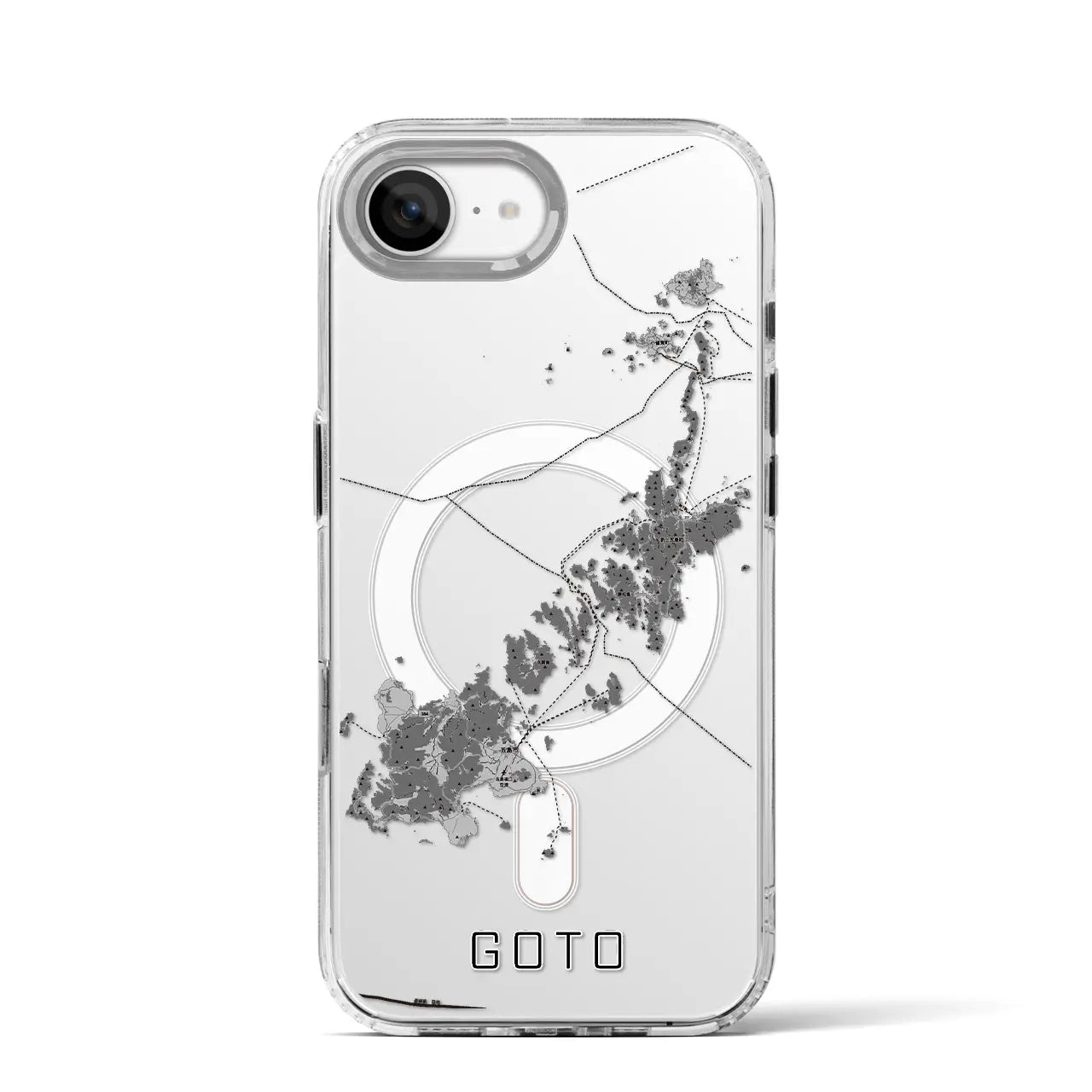 【五島(長崎県)】地図柄iPhoneケース(MagSafeタイプ)