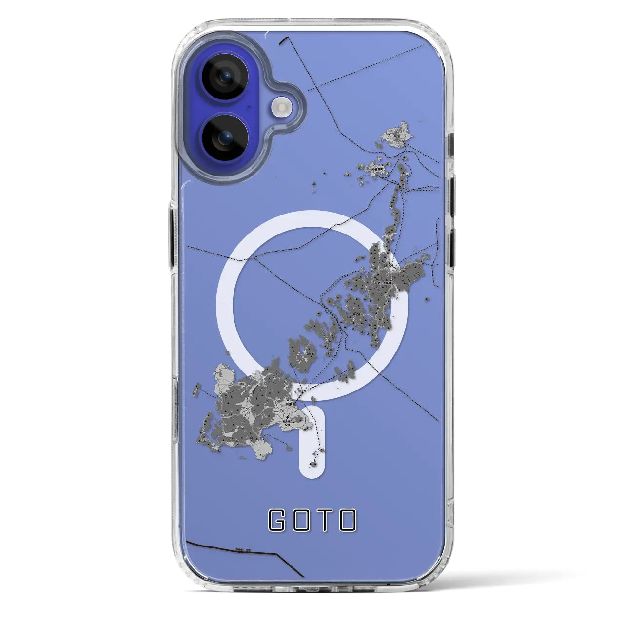 【五島(長崎県)】地図柄iPhoneケース(MagSafeタイプ)