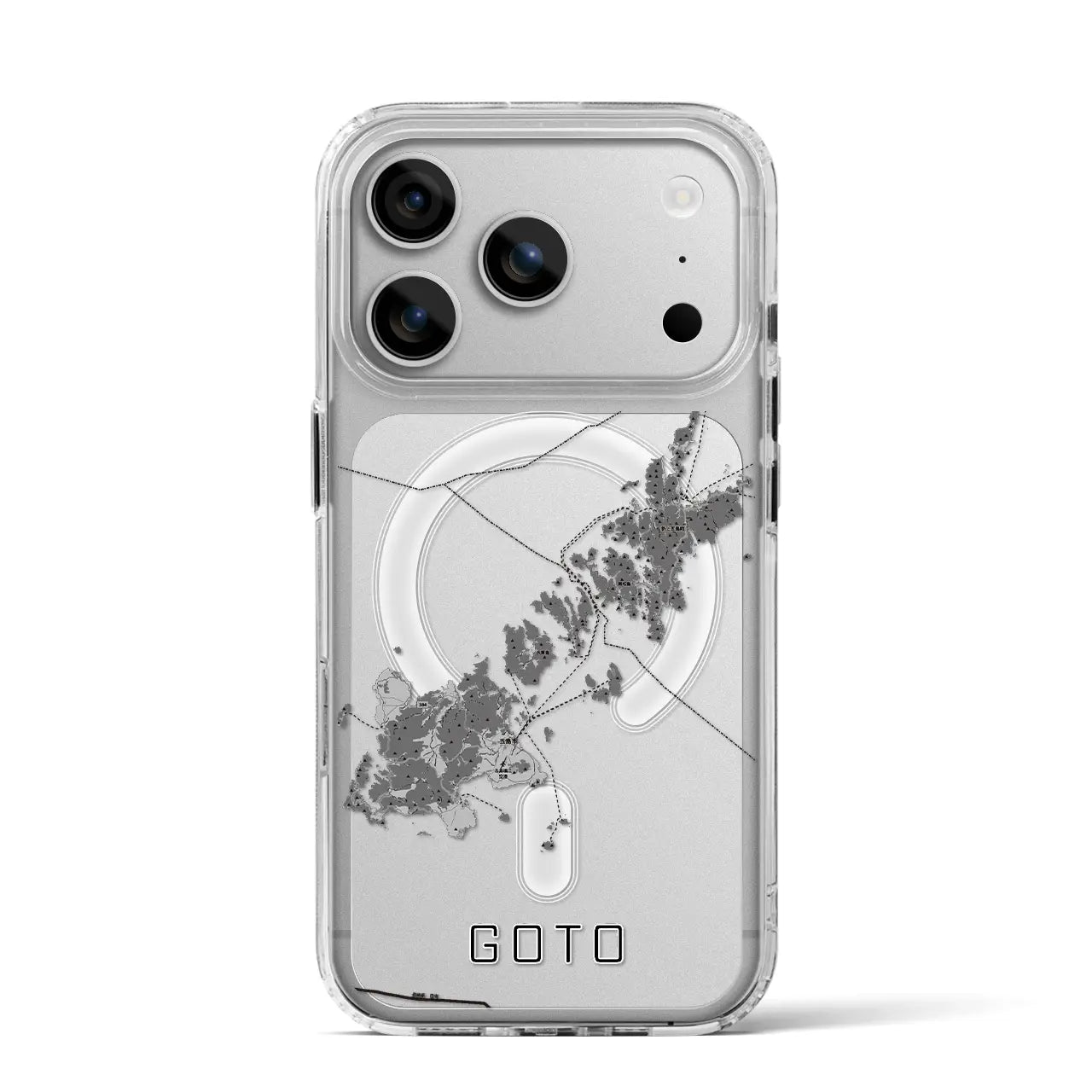 【五島(長崎県)】地図柄iPhoneケース(MagSafeタイプ)