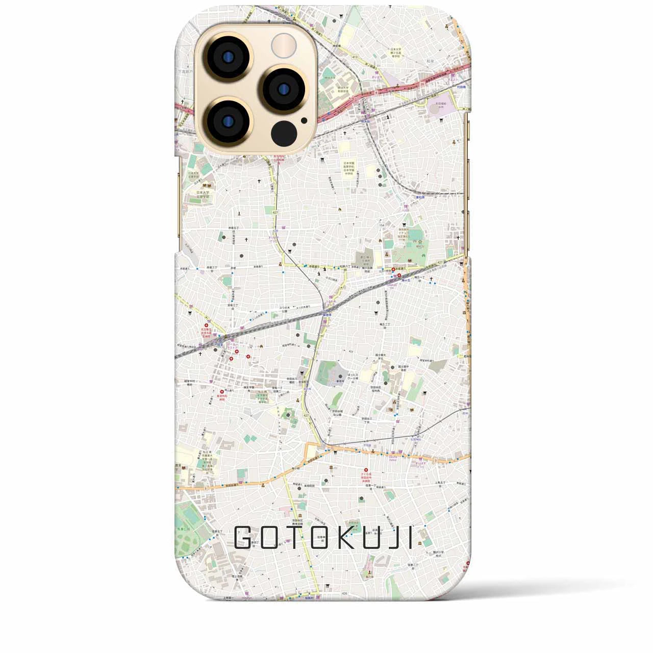 【豪徳寺(東京都)】地図柄iPhoneケース(バックカバータイプ)