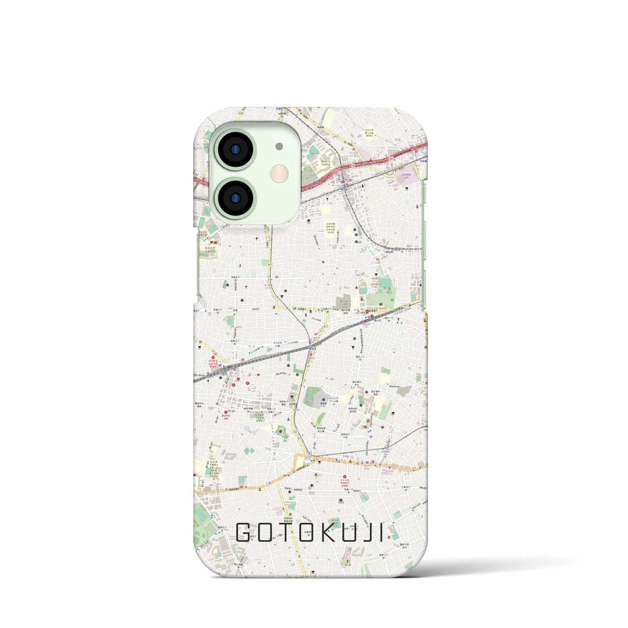 【豪徳寺(東京都)】地図柄iPhoneケース(バックカバータイプ)